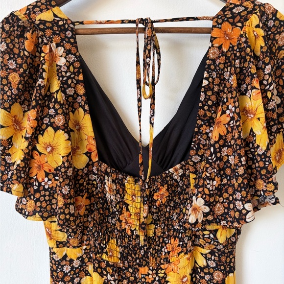 Retro Boho Mi Ami Francesca’s Whimsygoth Floral Maxi Dress M | fairy core - Picture 6 of 13